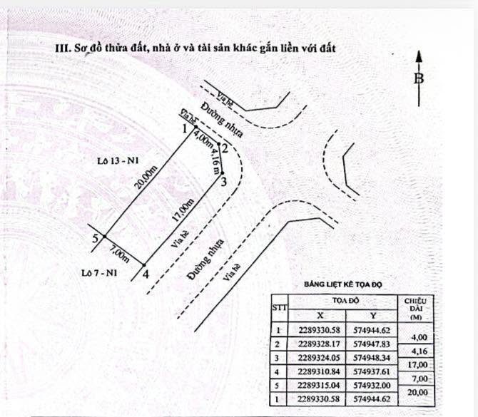 Bán đất đấu giá lô góc KDC Bắc Hải, thị trấn Vĩnh Bảo – 135m²